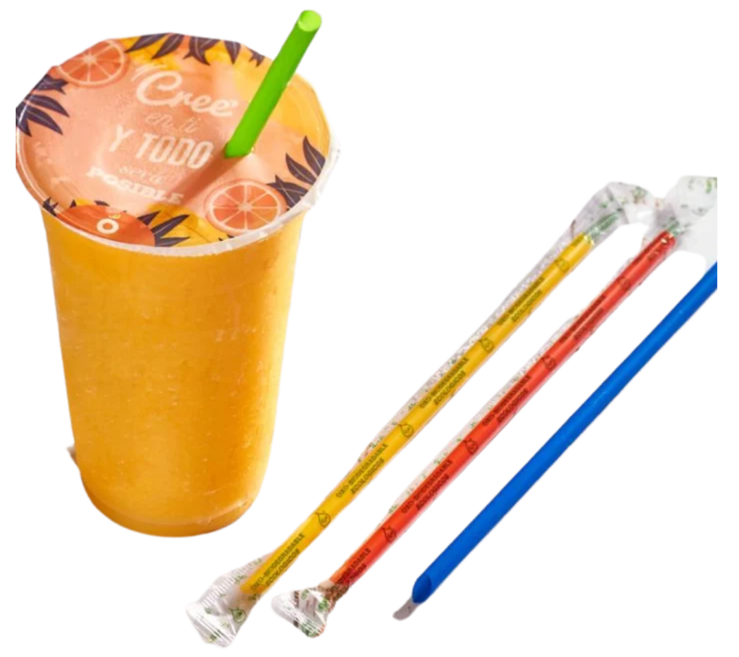 Pitillo jumbo cuchara